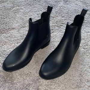 Black Target Ankle Boots